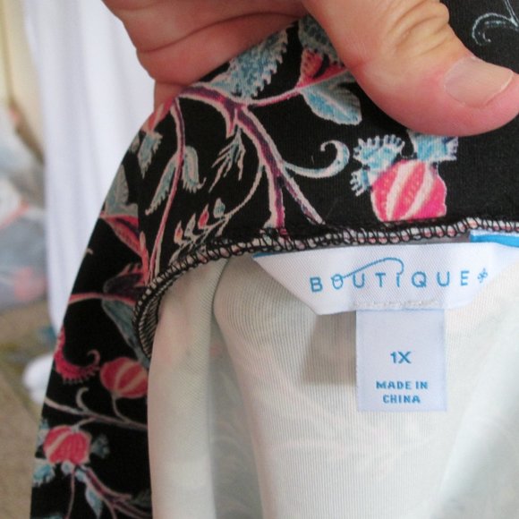Boutique Womens Floral Skirt Size 1X New w\ Tags - Picture 4 of 6